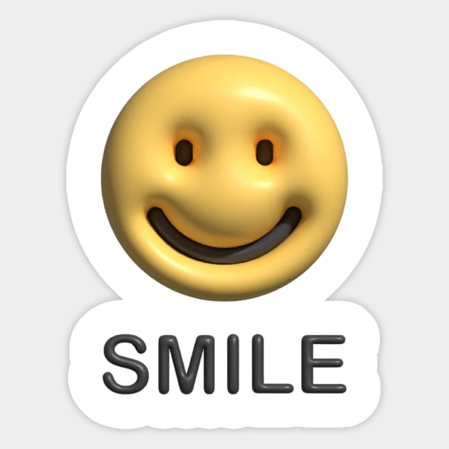 smile 3D Sticker by Logisstudio